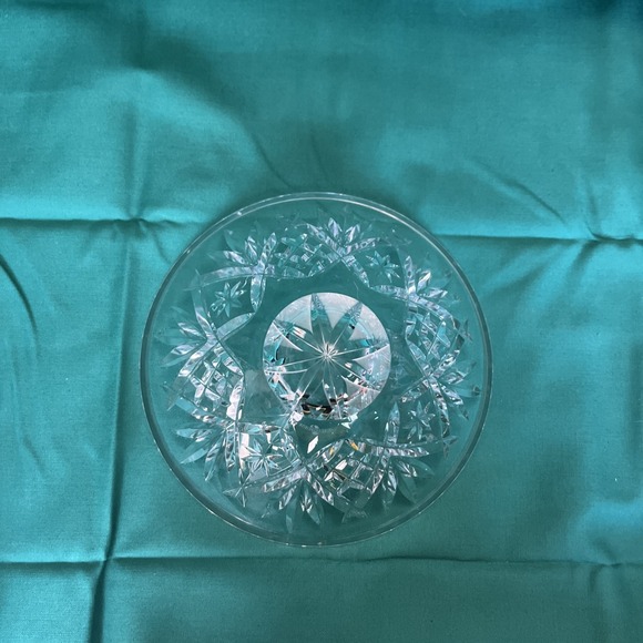 Vintage WATERFORD Innisfree Pattern Cut Lead Crystal 6" Diameter Tapered Bowl - Picture 8 of 11